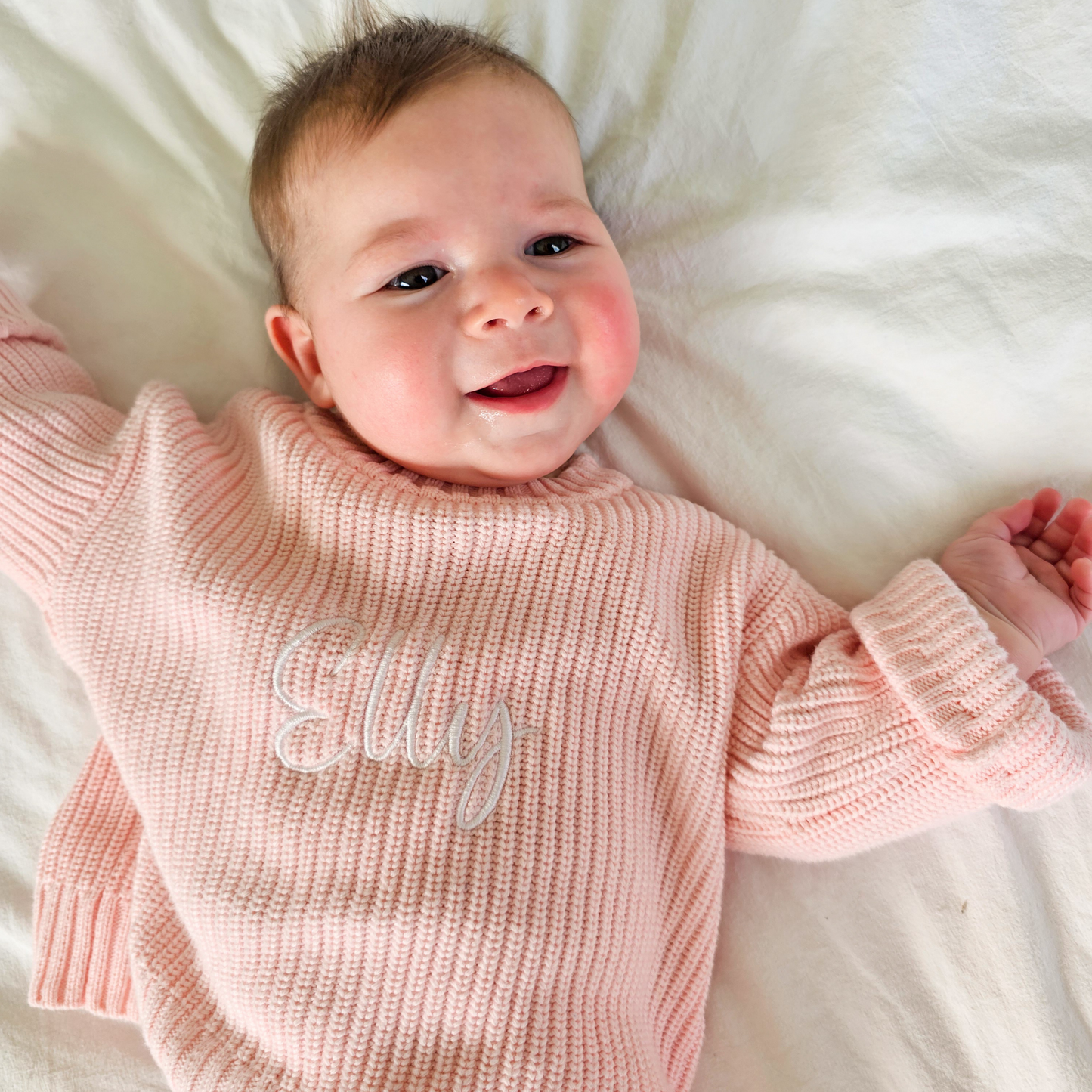 Classic Oversized Knit Sweater - Peony