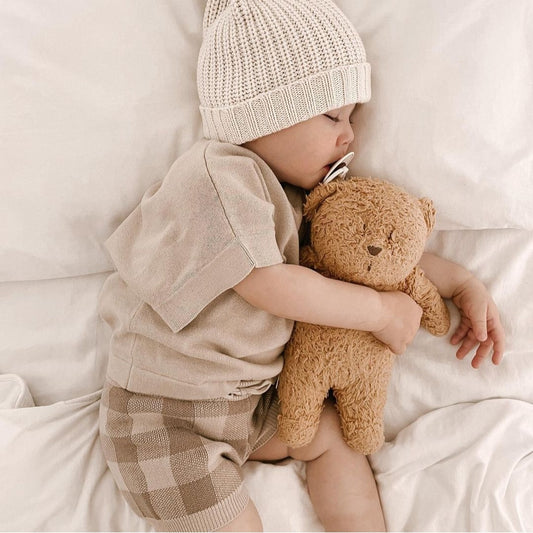 Knitted Gingham Shorts