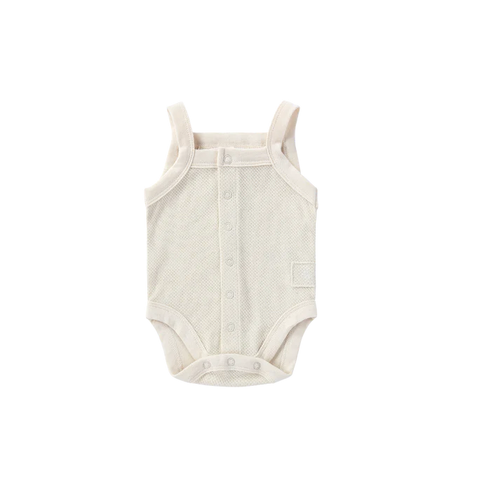 ORGANIC TANK TOP SUIT. POWDER (POINTELLE)