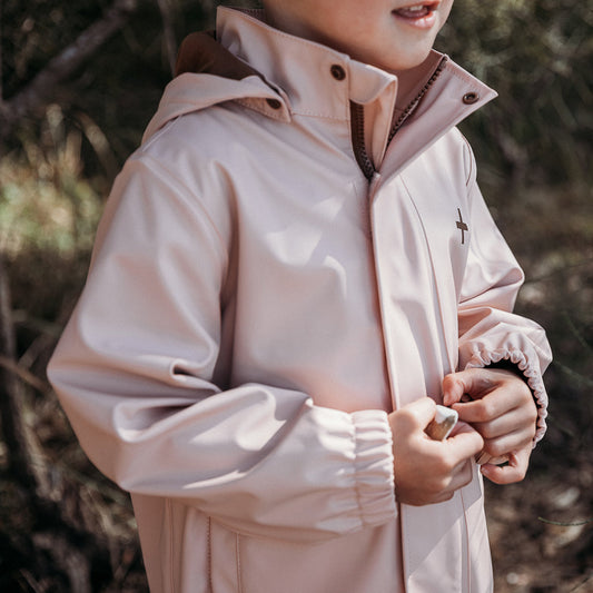 RECYCLED RAIN JACKET - DESERT ROSE