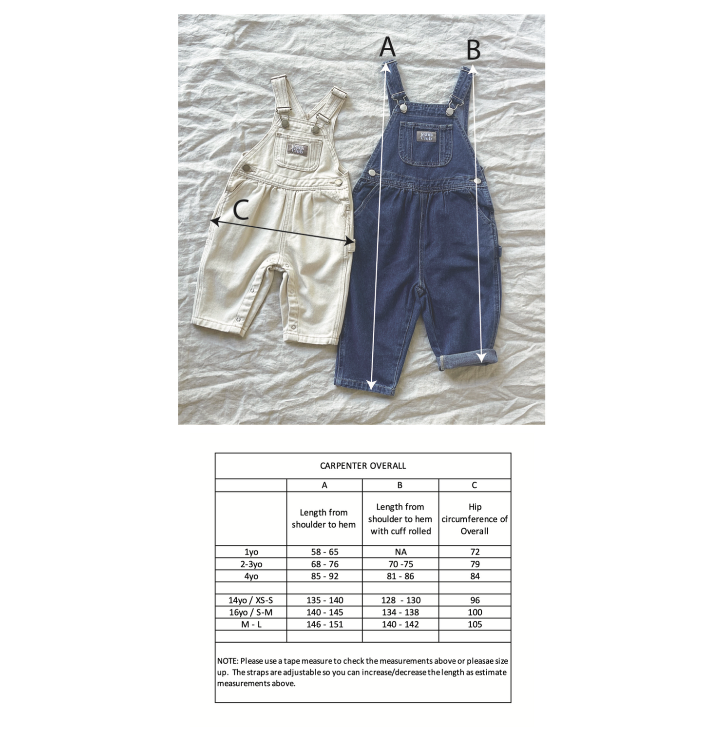 Twin Collective Carpenter Overall - Blue Night