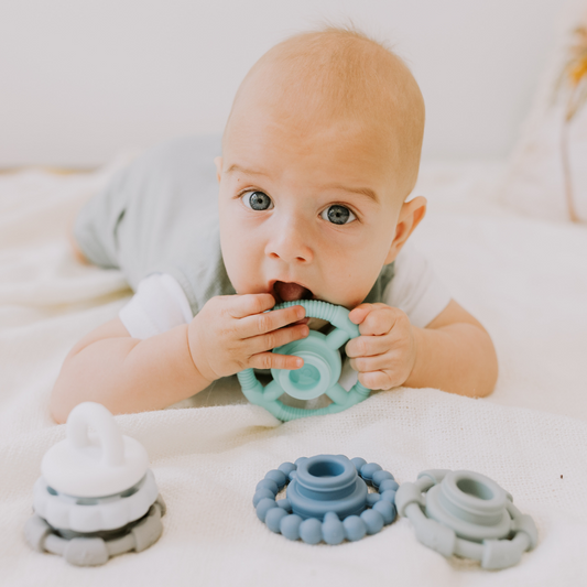 Rainbow Stacker and Teether Toy- Ocean