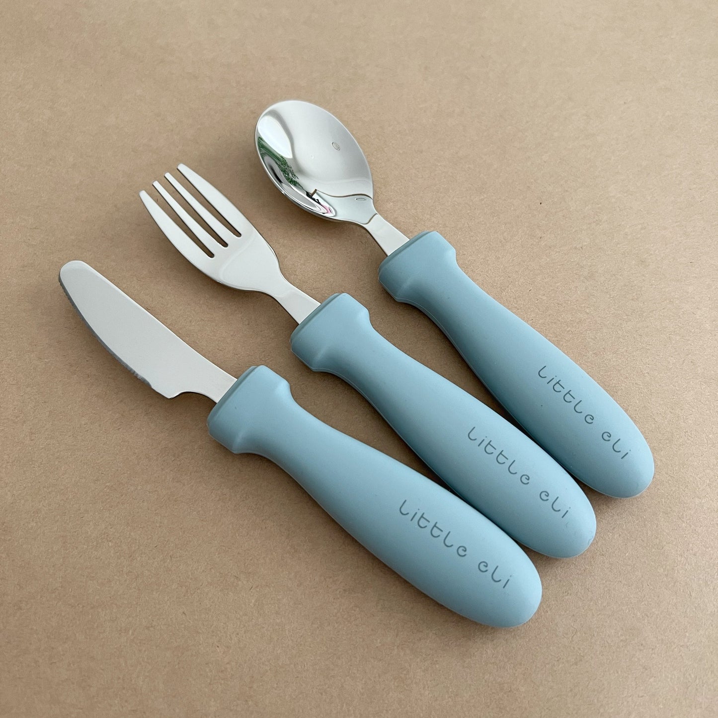 Silicone and Stainless Steel Cutlery Set - Kids