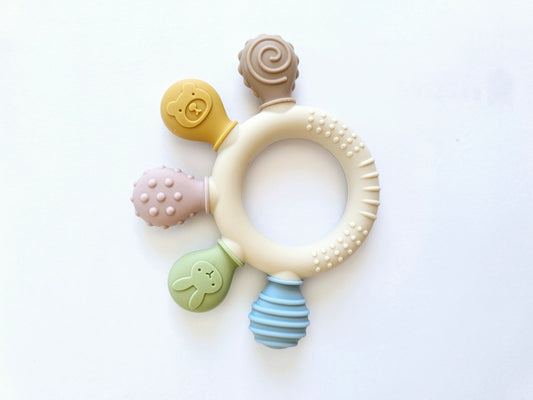 Silicone Baby Teether - Neutral