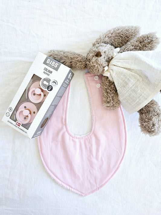 Baby Pink Dribble Bib