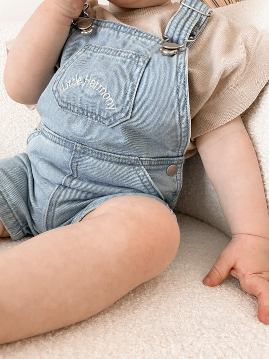 Denim Short Overalls