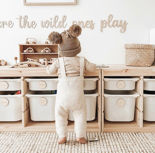 Knitted Overalls- Fleck