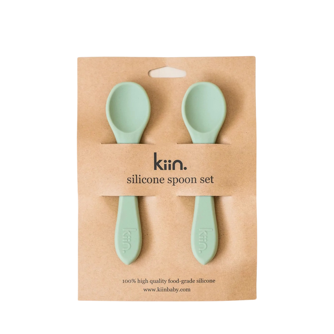 Silicone Spoon Twin Pack- Sage