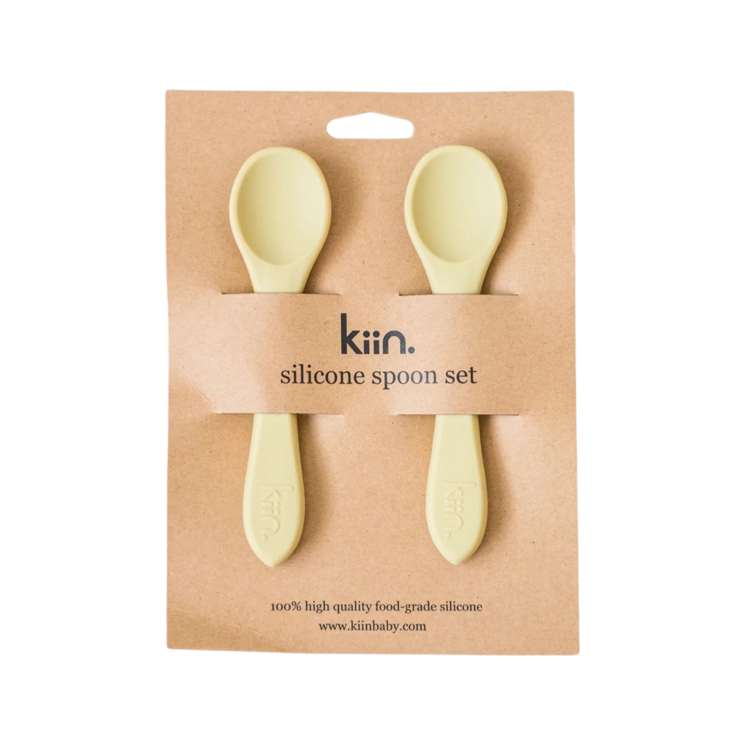 Silicone Spoon Twin Pack- Beige