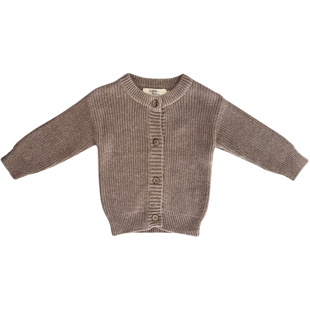 Knitted Cardigan- Chocolate
