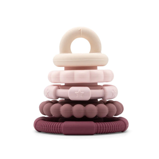 Rainbow Stacker and Teether Toy- Dusty
