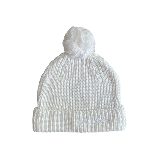 Knitted Ivory Beanie