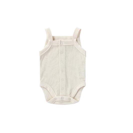 ORGANIC TANK TOP SUIT. POWDER (POINTELLE)